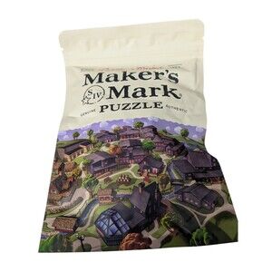 Maker's Mark Distillery Jigsaw Puzzle Kentucky Bourbon Whisky 2021 New in Pkg